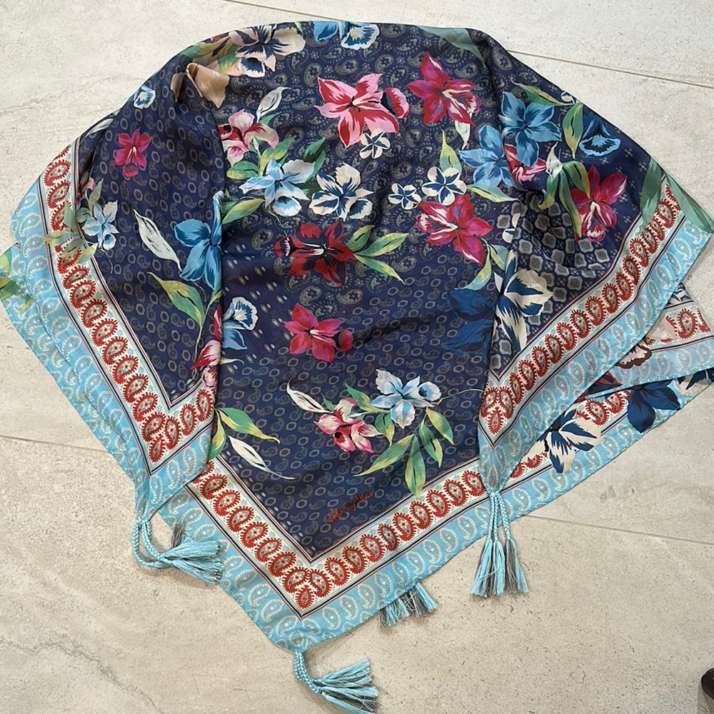 Johnny Was silk scarf